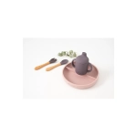 Vajilla 5 piezas Silicona de Olmitos Rosa