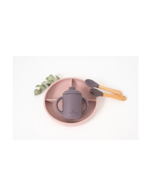 Vajilla 5 piezas Silicona de Olmitos Rosa