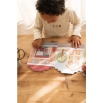 Libro Pegatinas Crea tu historia Bomberos de Little Dutch