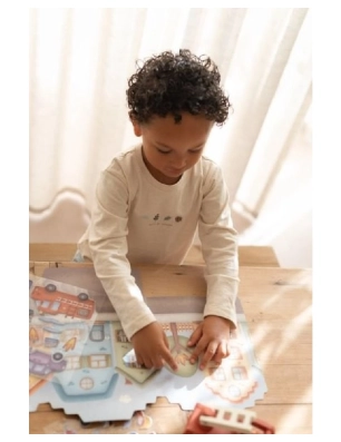 Libro Pegatinas Crea tu historia Bomberos de Little Dutch