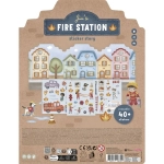 Libro Pegatinas Crea tu historia Bomberos de Little Dutch