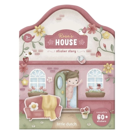 Libro Pegatinas Crea tu historia House de Little Dutch