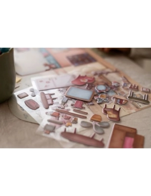 Libro Pegatinas Crea tu historia House de Little Dutch