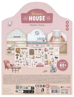 Libro Pegatinas Crea tu historia House de Little Dutch