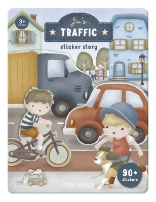 Libro pegatinas vehículos de Little Dutch