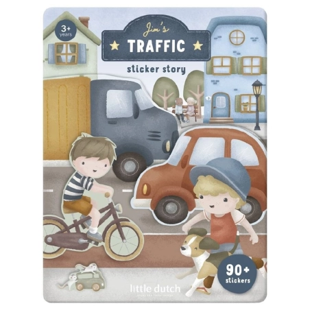 Libro pegatinas vehículos de Little Dutch