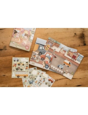 Libro pegatinas vehículos de Little Dutch