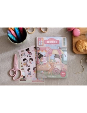 Libro pegatinas Compras de Little Dutch