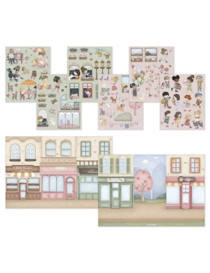 Libro pegatinas Compras de Little Dutch
