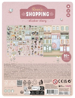 Libro pegatinas Compras de Little Dutch