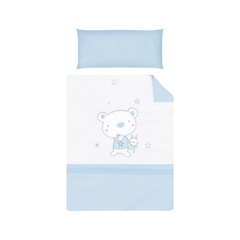 Nórdico cuna con Protector Osito Star de Pirulos Nórdico cuna con Protector Osito Star de Pirulos