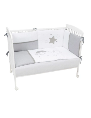 Nórdico cuna con protector Luna de Pirulos