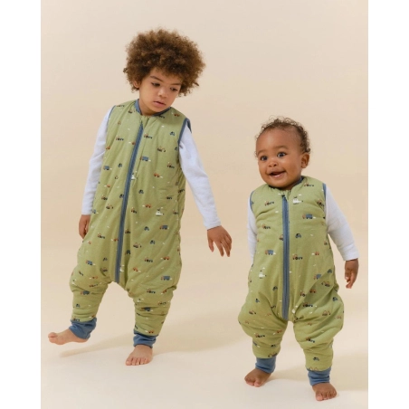 Saco de Dormir de Invierno con Pies de Molis&Co Little Drivers