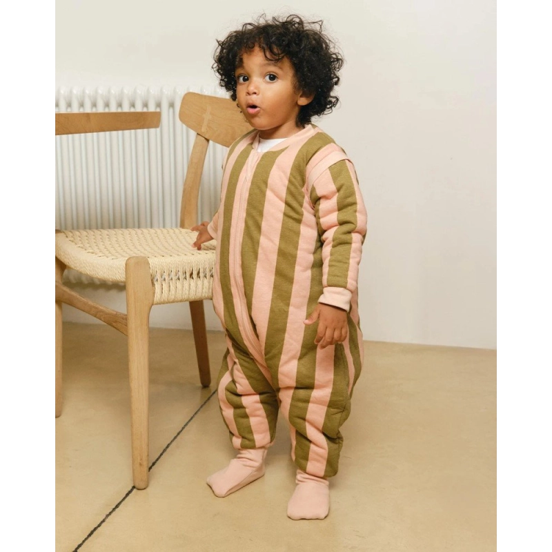 Saco de Dormir con Pies y Calcetines de Invierno Molis&Co Kaki rosa