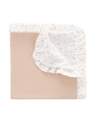 Manta Toquilla Reversible Mini Pio de Cambrass Beige