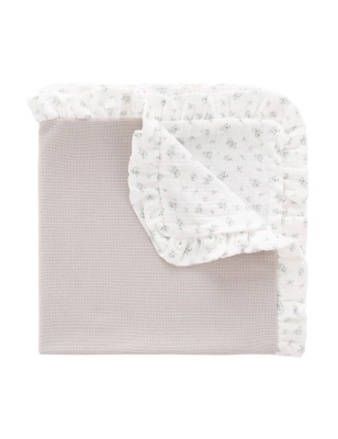 Manta Toquilla Reversible Mini Pio de Cambrass Gris