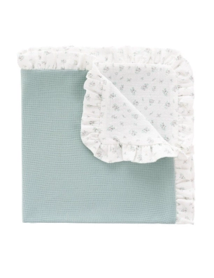 Manta Toquilla Reversible Mini Pio de Cambrass Mint
