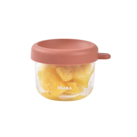Tarro de conservación Cristal Baby Portion de 150ml de Béaba Terracota