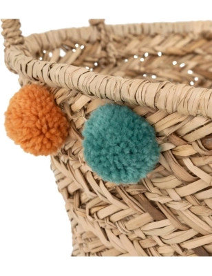 Cesta decorativa "Livi" pompones de Atmosphera