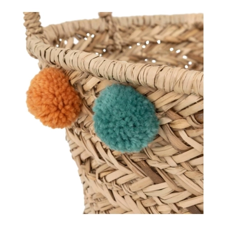 Cesta decorativa "Livi" pompones de Atmosphera
