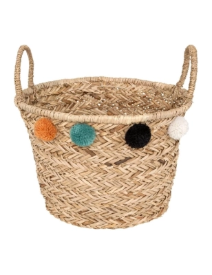 Cesta decorativa pompones de Atmosphera