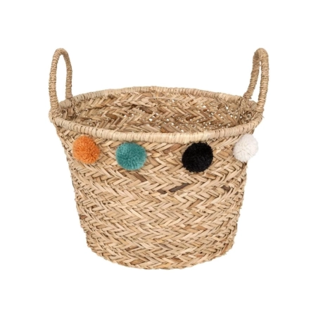 Cesta decorativa pompones de Atmosphera