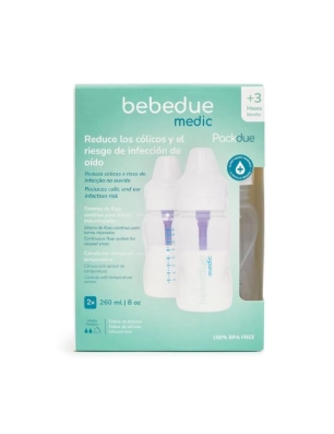 Pack 2 biberones de Bebe Due 260ml