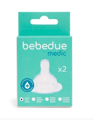 Pack 2 tetinas silicona de Bebe Due Lento