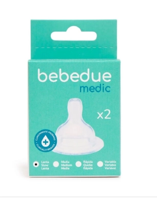 Pack 2 tetinas silicona de Bebe Due Lento