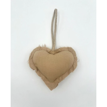 Colgante Corazón Crepe de Giraffa Bianca e Blu