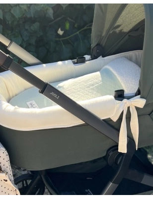 Saco cuco Crepe interior borrego de Giraffa Bianca e Blu