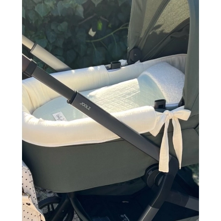 Saco cuco Crepe interior borrego de Giraffa Bianca e Blu