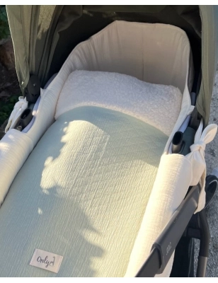 Saco cuco Crepe interior borrego de Giraffa Bianca e Blu