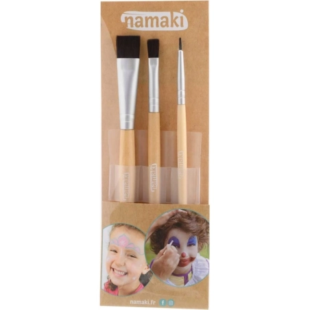 Set 3 pinceles maquillaje de Namaki