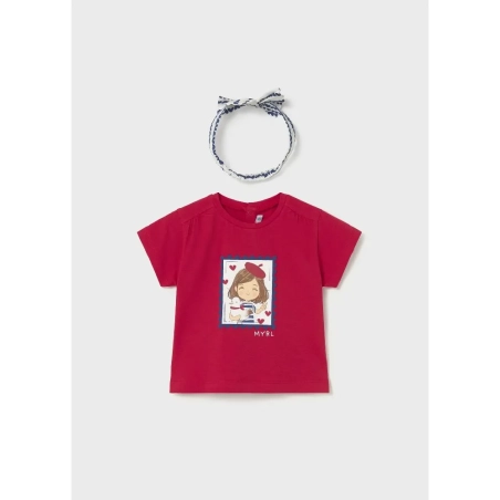 Camiseta Manga Corta Con Diadema De Mayoral