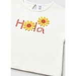 Camiseta Manga Corta Apliques Crochet De Mayoral