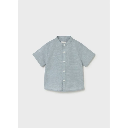 Camisa Manga Corta Lino Cuello Mao De Mayoral