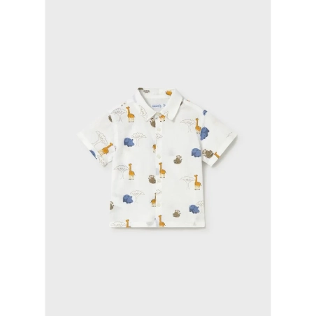 Camisa Manga Corta Estampada De Mayoral