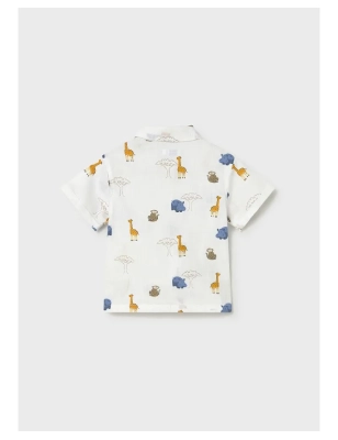 Camisa Manga Corta Estampada De Mayoral