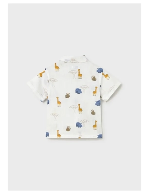 Camisa Manga Corta Estampada De Mayoral
