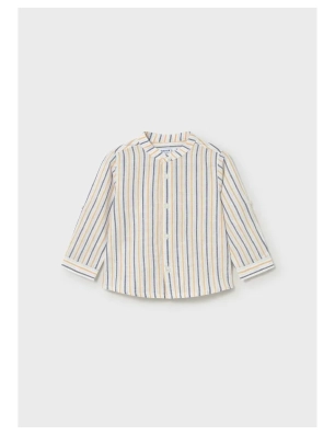 Camisa Manga Larga Lino Cuello Mao De Mayoral