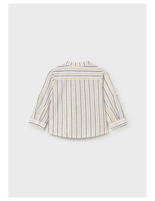 Camisa Manga Larga Lino Cuello Mao De Mayoral