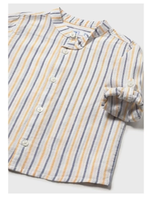 Camisa Manga Larga Lino Cuello Mao De Mayoral