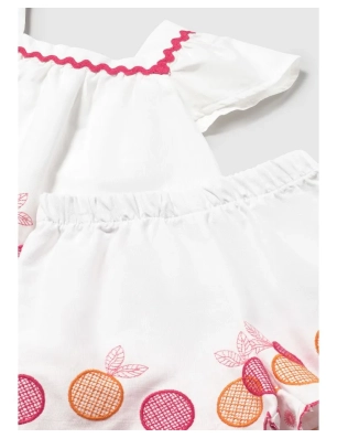 Conjunto Bermuda Bordada De Mayoral