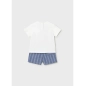 Conjunto Bermuda Lino Aplique De Mayoral
