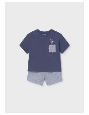 Conjunto Bermuda Seersucker De Mayoral