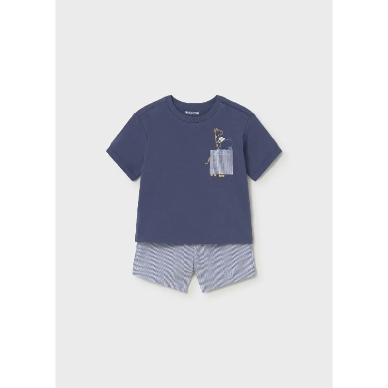 Conjunto Bermuda Seersucker De Mayoral