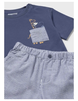 Conjunto Bermuda Seersucker De Mayoral