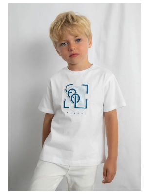 Camiseta Manga Corta Embossed De Mayoral
