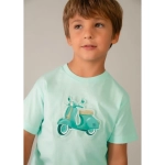 Camiseta Manga Corta Embossed Vespa De Mayoral